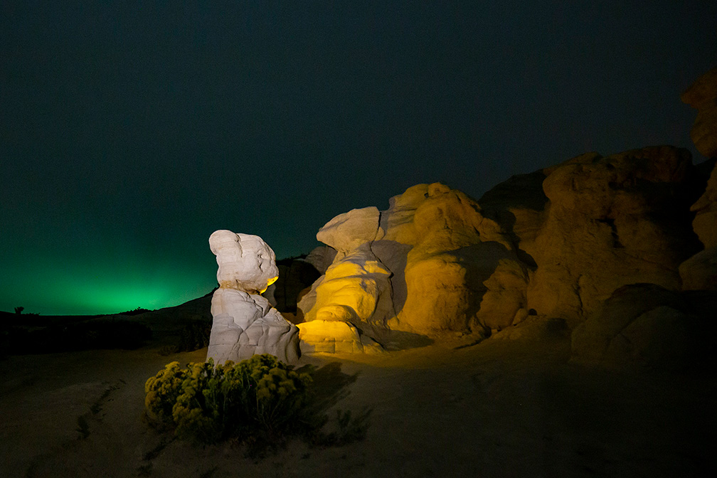 Paint Mines Colorado nighttime photography workshop aurora