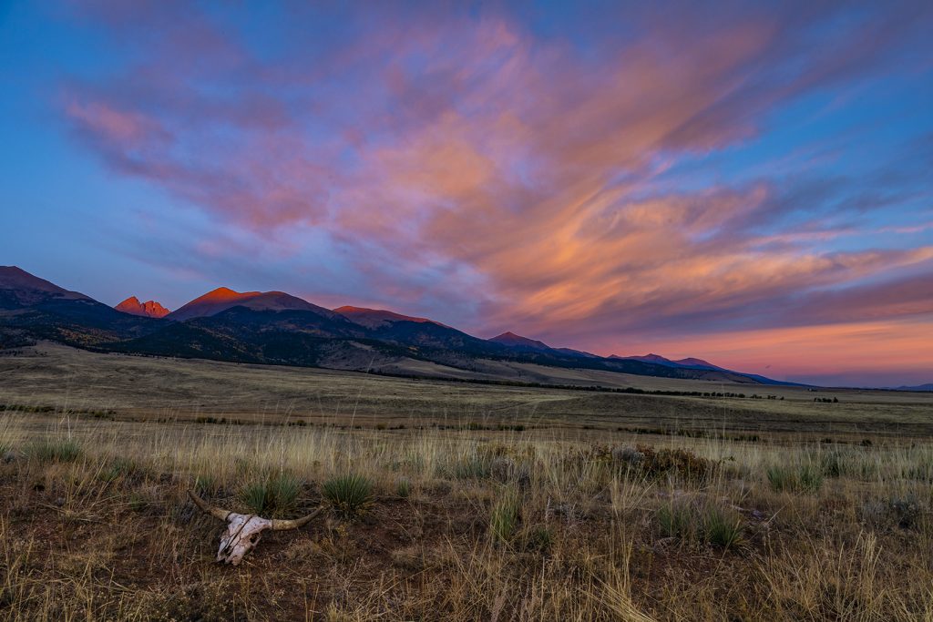 Westcliffe Colorado at sunrise