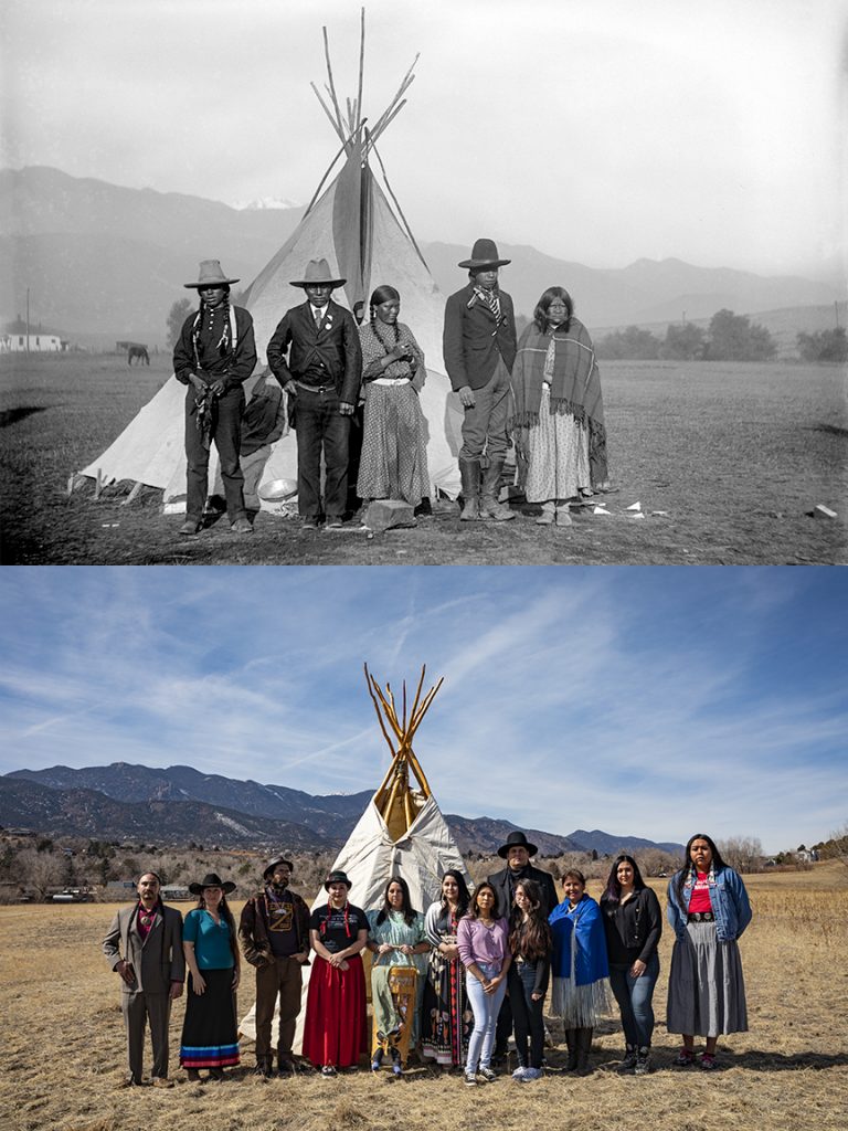 Colorado Springs Then and Now indigenous Americans