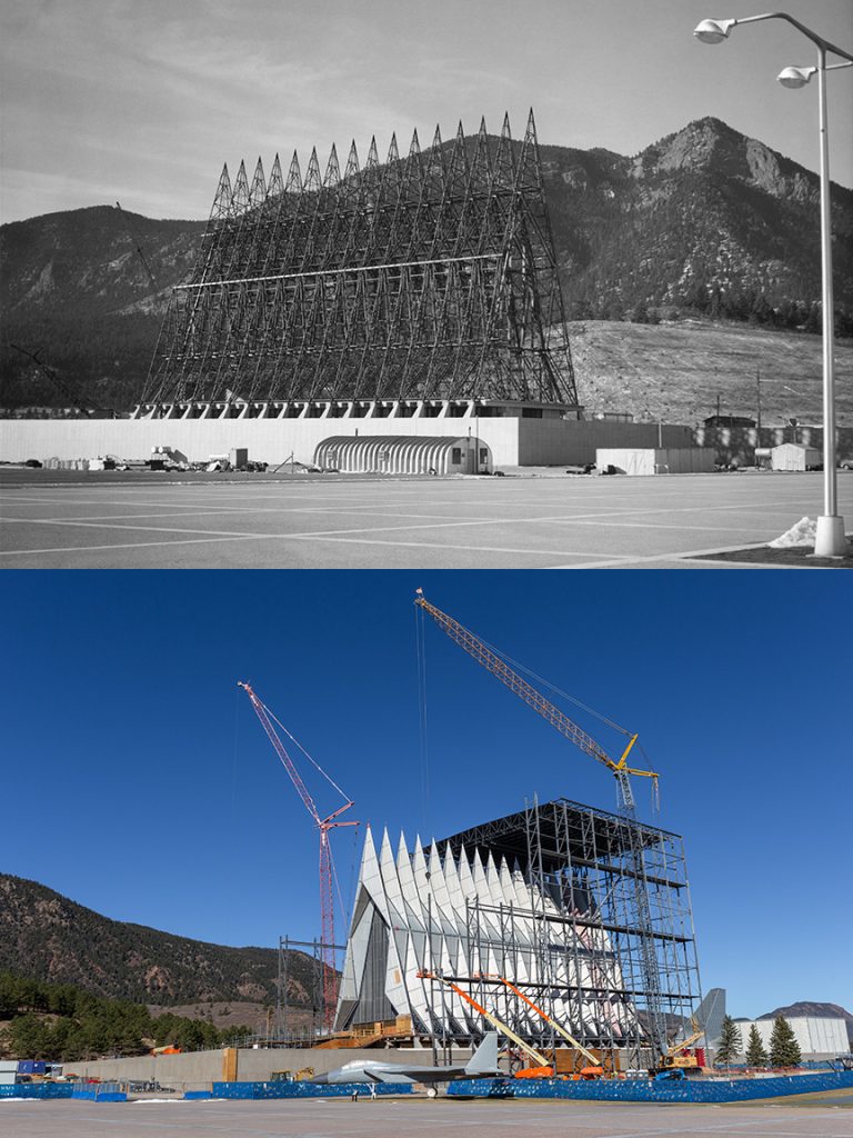 Colorado Springs Then and Now Air Force Academy